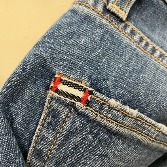 ALICE + OLIVIA Twisted Seam Step-Hem Cropped Jeans Amazing High Rise size 24 - Picture 9 of 16